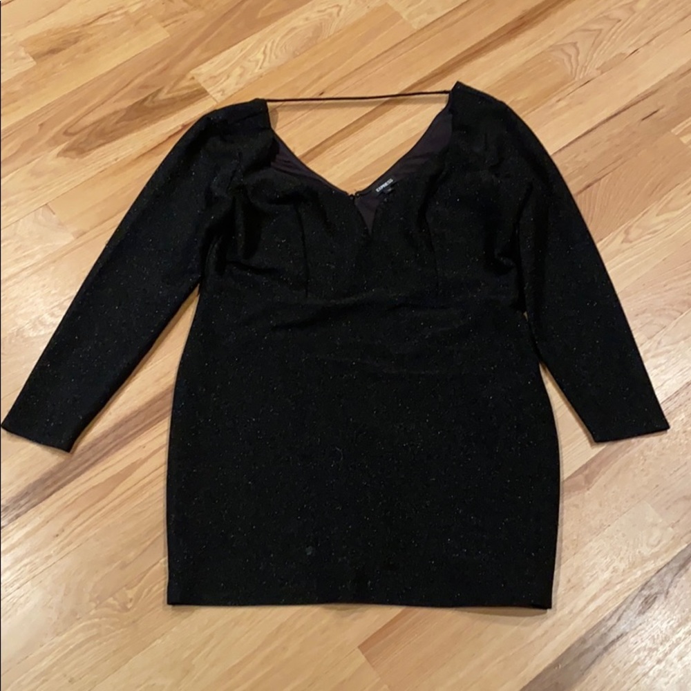 Black sparkly express dress